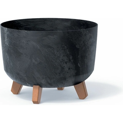 PROSPERPLAST Kvetináč GRACIA BETON EFFECT 29 cm antracit