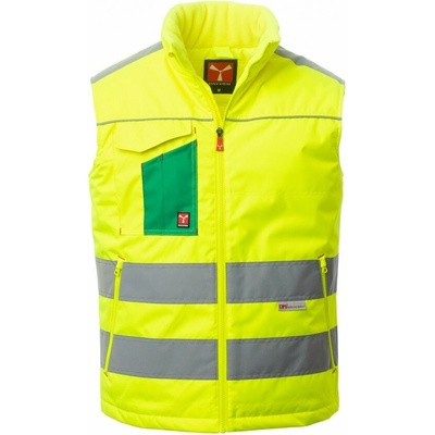 Payper Zateplená vesta TASK Žltá Fluo/ Zelená