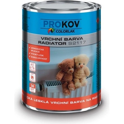 Colorlak Vrchní barva Radiator S2117 Bílá, lesklá 0,6L