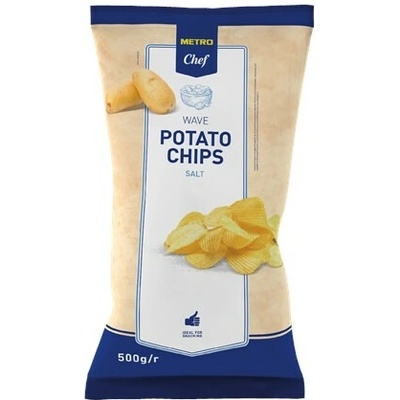 METRO Chef Chips sůl vroubky 500 g