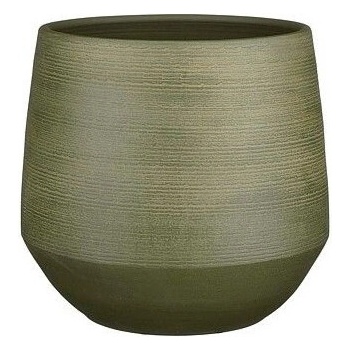 КАШПА КЕРАМИЧНА КРЪГЛА evora Ø30х28см ЗЕЛЕНО (1138171)