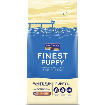 Fish4Dogs Puppy Small Finest biela ryba s bramborami 6 kg