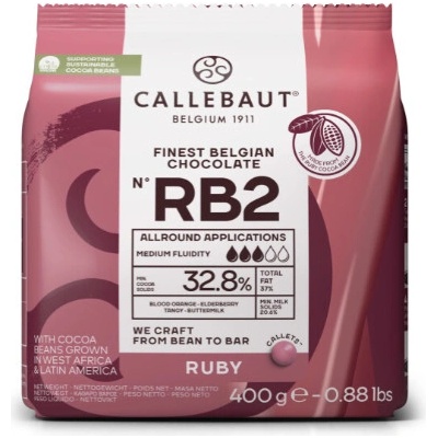 Barry Callebaut Čokoláda RB2 Ruby 32,8% 400 g – Zboží Dáma