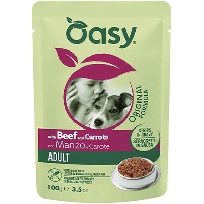 Oasy Strips in Gravy Adult with Beef and carrots 100 g