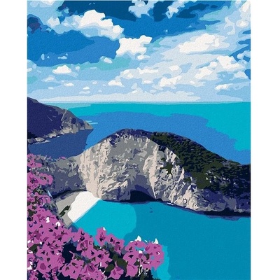 zuty Malování Podle Čísel Pláž Navagio 80 x 100 Cm Plátno Rám