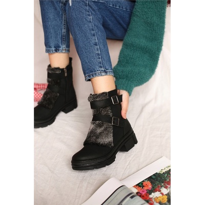 Moda Trend Дамски боти - Черни 298325 (298325_Черно)