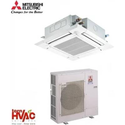 Касетъчен климатик Mitsubishi Electric PLA-M100EA/PUZ-M100YKA, Standard Inverter, 36 000 BTU, Клас A++/A++, 31 dB, Фреон R32 (PLA-M100EA/PUZ-M100YKA)