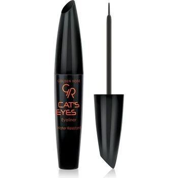 Image 1 of Golden Rose Cat's Eyes Liner Intense Black Matte - Водоустойчива матова очна линия с мека четка за прецизно нанасяне