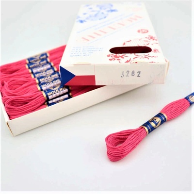 Niťárna Vyšívací příze Mouline 3262 - neonově korálová