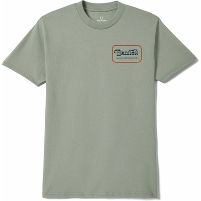 Brixton tričko Grade S/S Std Desert Green/Dark Navy/Amber