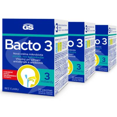 GS Bacto 3 3 x 20 pastiliek