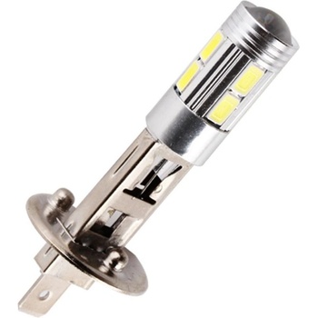 Диодна крушка h1 с 8 диода и един 3w напред с лупа (h1l3w)