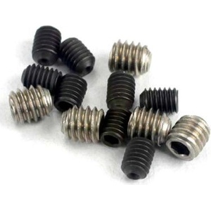 Traxxas червячни винтове имбус стомана M3x4mm (4), неръждаема стомана M4x4mm (4)
