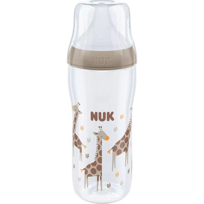 Nuk Шише Nuk Perfect Match - Temperature control, PP, 360 ml, размер U, Жираф (10216018)