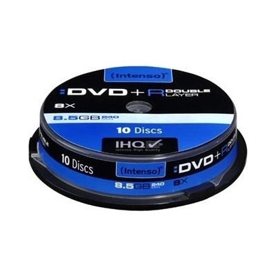Intenso DVD+R DL 8,5GB 8x, cakebox, 10ks (4311142)