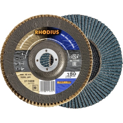 RHODIUS Lamelový brusný kotouč LSZ FB 150 x 22,23 TOPline 211689
