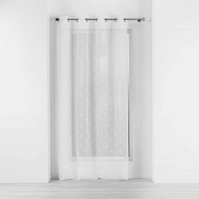 Douceur d'intérieur Záclona do obývacího pokoje s oky OLYMPIA, 140 x 240 cm, bílá bílá