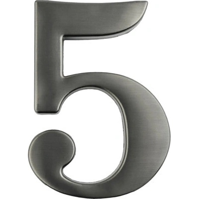 Číslica "5", výška 10cm, titán