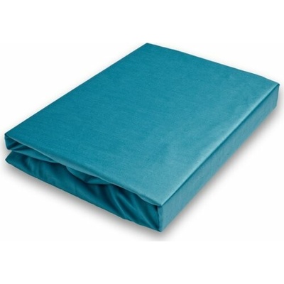 Brotex Napínací satén prostěradlo petrolové 220x200