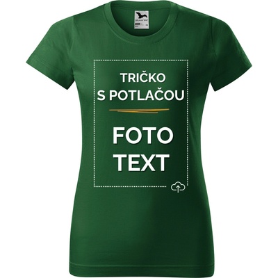 Damske tričko s potlačou Zelená