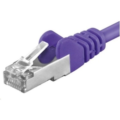 Premiumcord sp6asftp002V Patch, CAT6a S-FTP, RJ45-RJ45, AWG 26/7, 0,25m, fialový