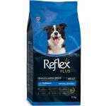 LIDER Reflex Plus Medium Large Breed Adult Dog Food With Salmon - Пълноценна храна за пораснали кучета от средни и едри породи със сьомга 12 кг, Турция