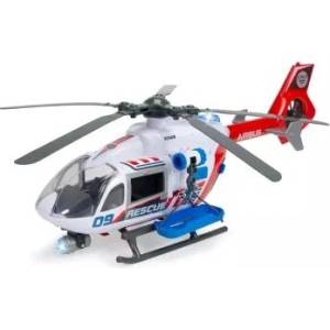 Dickie Toys Dickie: Мегаспасителен хеликоптер Airbus H145 със светлинни и звукови ефекти - 54 см