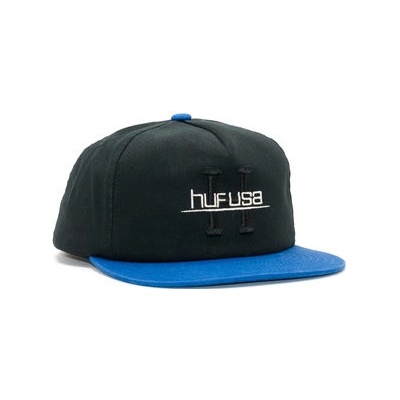 HUF Competition Black Snapback černá modrá modrá