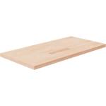 vidaXL Плот за баня 100x50x2, 5 см необработено масивно дърво (342939)