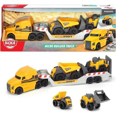 Dickie Construction Volvo Truck + sklápačka + nakladač 32 cm