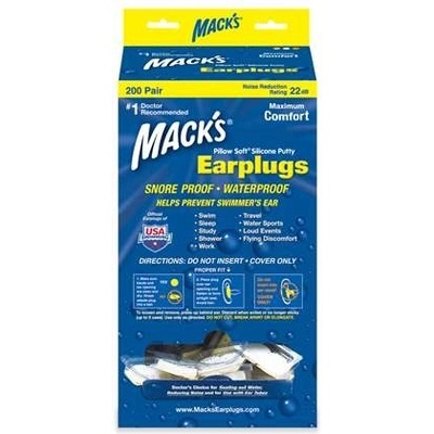 Macks Pillow Soft silikonové tvarovatelné ucpávky 200 párů