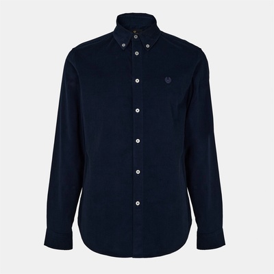 BELSTAFF Men's Long-Sleeve Corduroy Shirt - Dark Ink