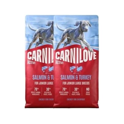Carnilove Active Dog Salmon & Turkey Junior Large Breeds 2 x 12 kg
