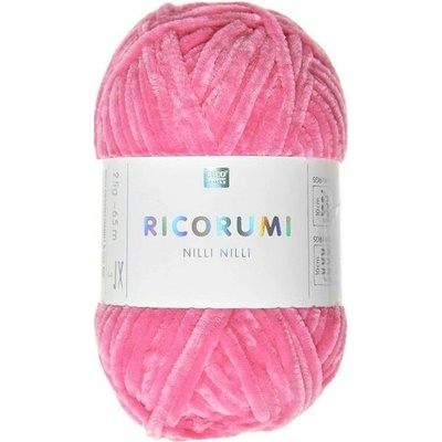 Rico Design Ženilková priadza Ricorumi Nilli Nilli odtieň 028 neonovo ružová - 1 ks