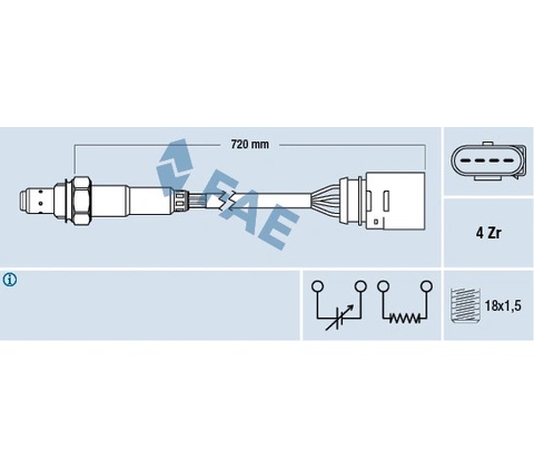 Lambda sonda FAE 77139