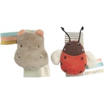 Mamas & Papas Комплект гривни-дрънкалки Mamas & Papas - Hippo and Ladybird, 2 броя (75581BW04)