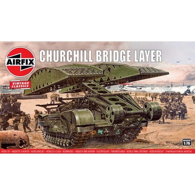 Airfix Churchill Bridge Layer Classic Kit VINTAGE Military 1:76