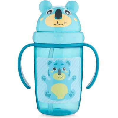 Canpol babies hrníček se silikonovou slámkou Hello Little Medvídek 56 500_tur 400 ml