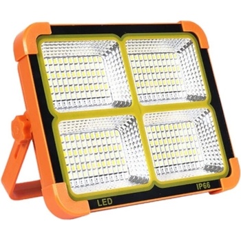 Image 1 of 400 W акумулаторна соларна лампа, 288 LED и 5 режима на осветление, IP66, студена, топла и аварийна светлина, 12 000 mAh