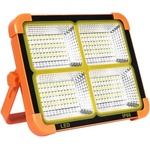  400 W акумулаторна соларна лампа, 288 LED и 5 режима на осветление, IP66, студена, топла и аварийна светлина, 12 000 mAh