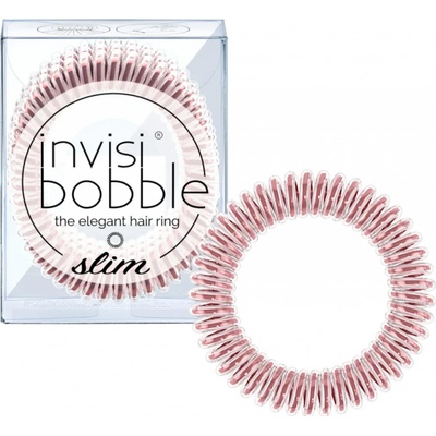 Tenká spirálová gumička do vlasů Invisibobble Slim Bella Rosa Galaxy - růžová, 3 ks (IB-SL-PC10007-2)