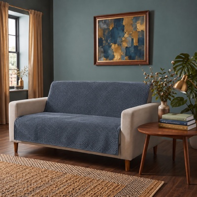 MyBestHome GOLD Přehoz na sedačku a pohovku LOISE šedý 170x210 cm