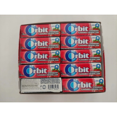 Orbit Strawberry Žuvačka bez cukru 14 g
