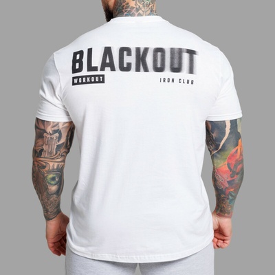 Iron Aesthetics pánské tričko Blackout bílé