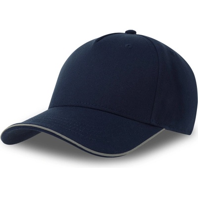Atlantis Headwear Reflect-S 5 panelová baseballová COT33025400399-navy Navy