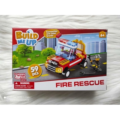 BuildMeUp stavebnice Fire rescue 58 ks nebo 59 ks