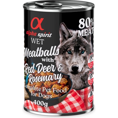 Alpha Spirit Meatballs Jeleň s rozmarínom 400 g