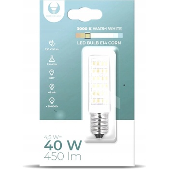 Forever Light LED žiarovka E14, 5W, 450lm, CORN Teplá biela