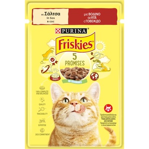  Friskies Cat Adult пауч с телешко - 2.21кг