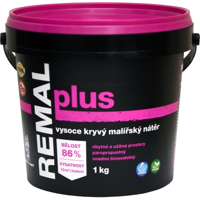 REMAL Plus vysoce kryvá farba na stenu, 1 kg